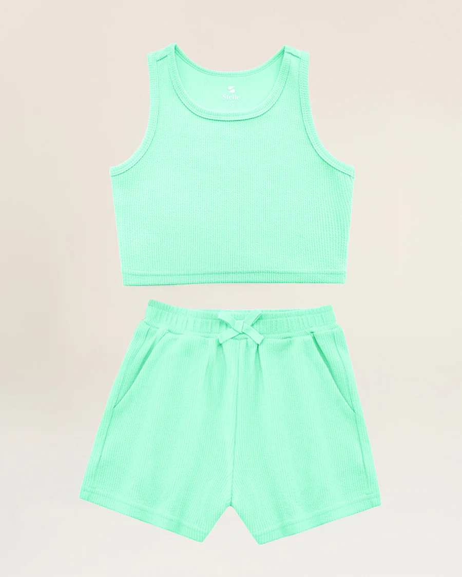 Girls Tank & Short Summer Outfit Set - Image 5