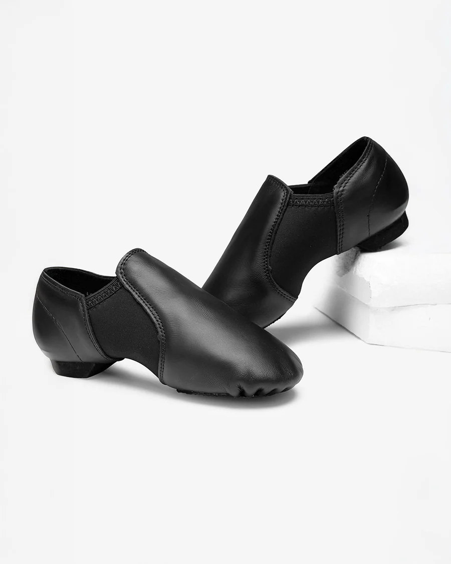 Kids Unisex Leather Jazz Shoe - Image 3