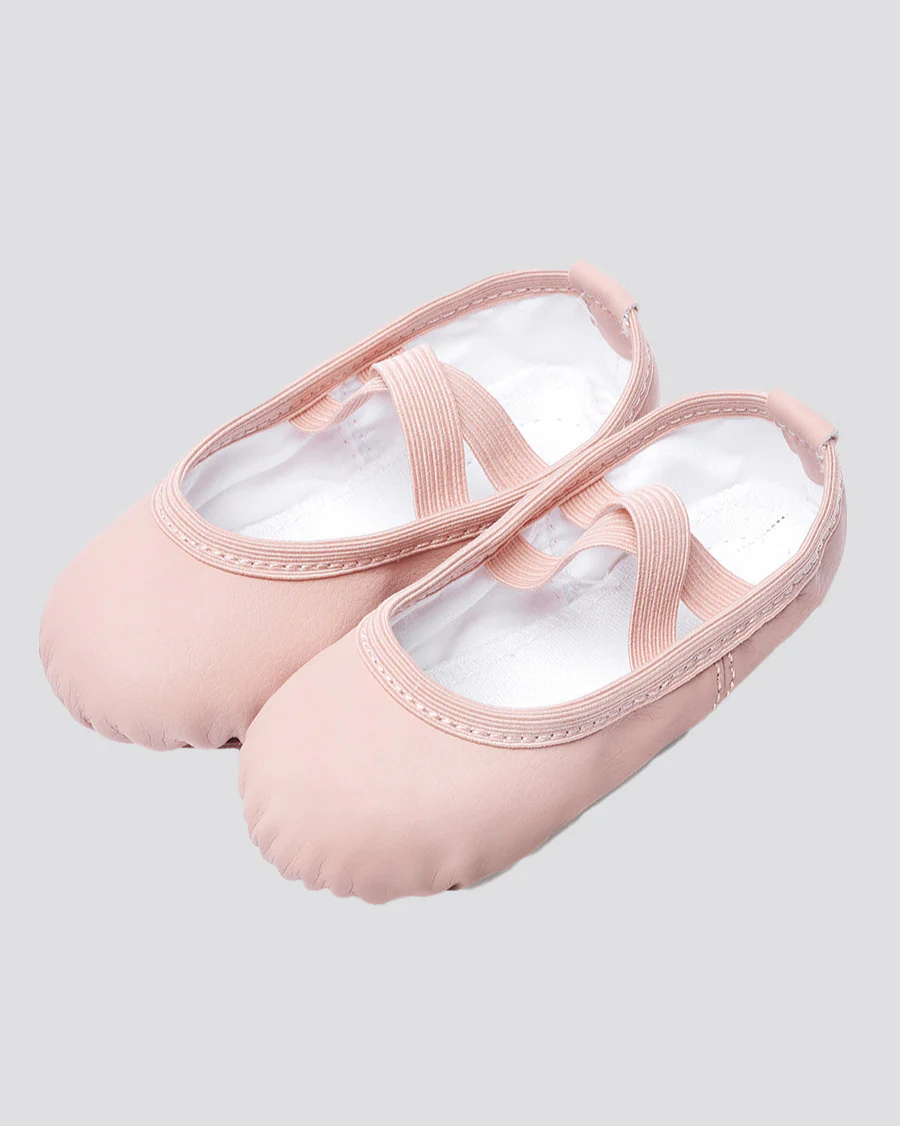 Kids Vegan Leather Ballet Shoe (split sole, no drawstring) - Image 3