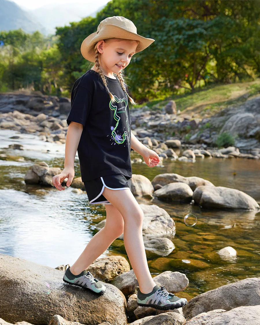 Kids AquaKnit Free-Toe Guarded Lace Water Shoe - Image 4
