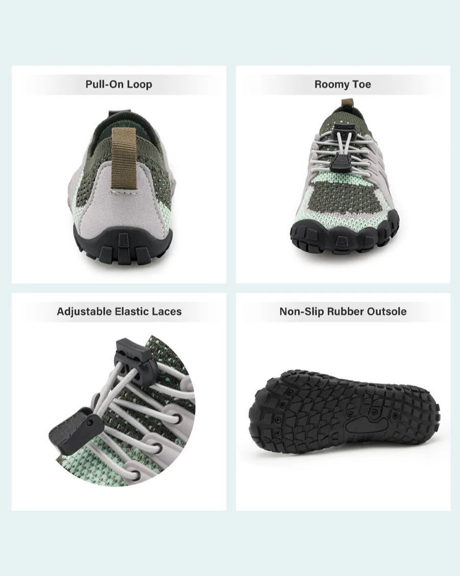 Kids AquaKnit Free-Toe Guarded Lace Water Shoe - Image 5