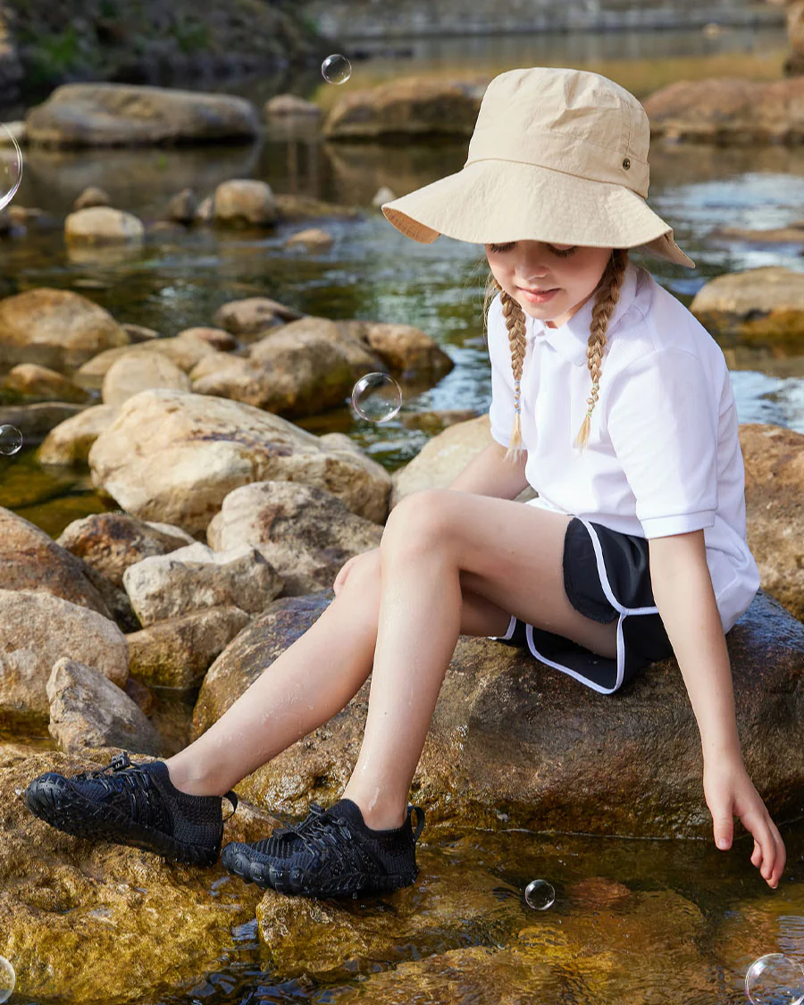Kids AquaKnit Free-Toe Guarded Lace Water Shoe - Image 3
