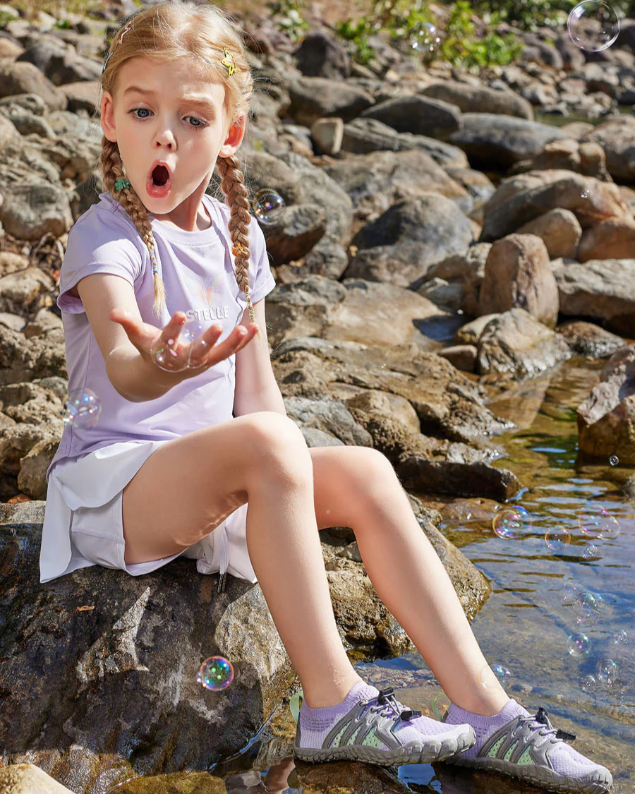 Kids AquaKnit Free-Toe Guarded Lace Water Shoe - Image 3