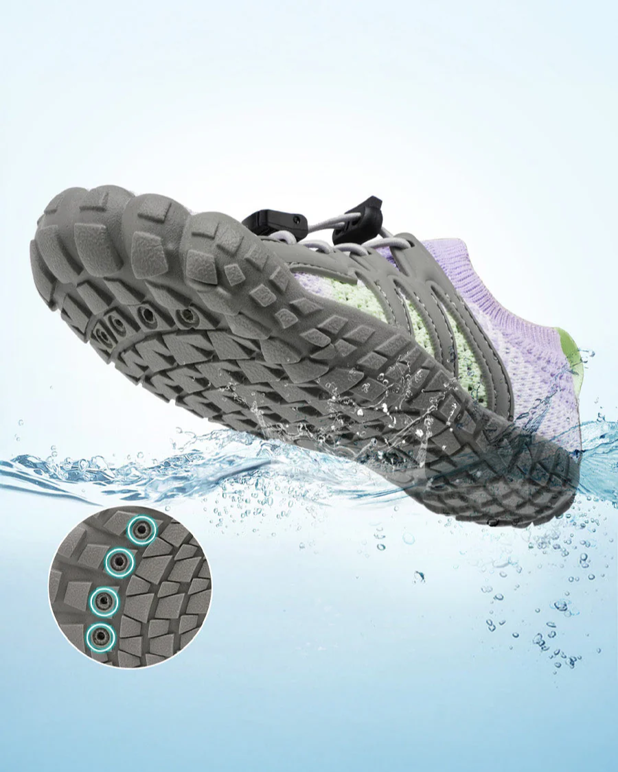 Kids AquaKnit Free-Toe Guarded Lace Water Shoe - Image 4