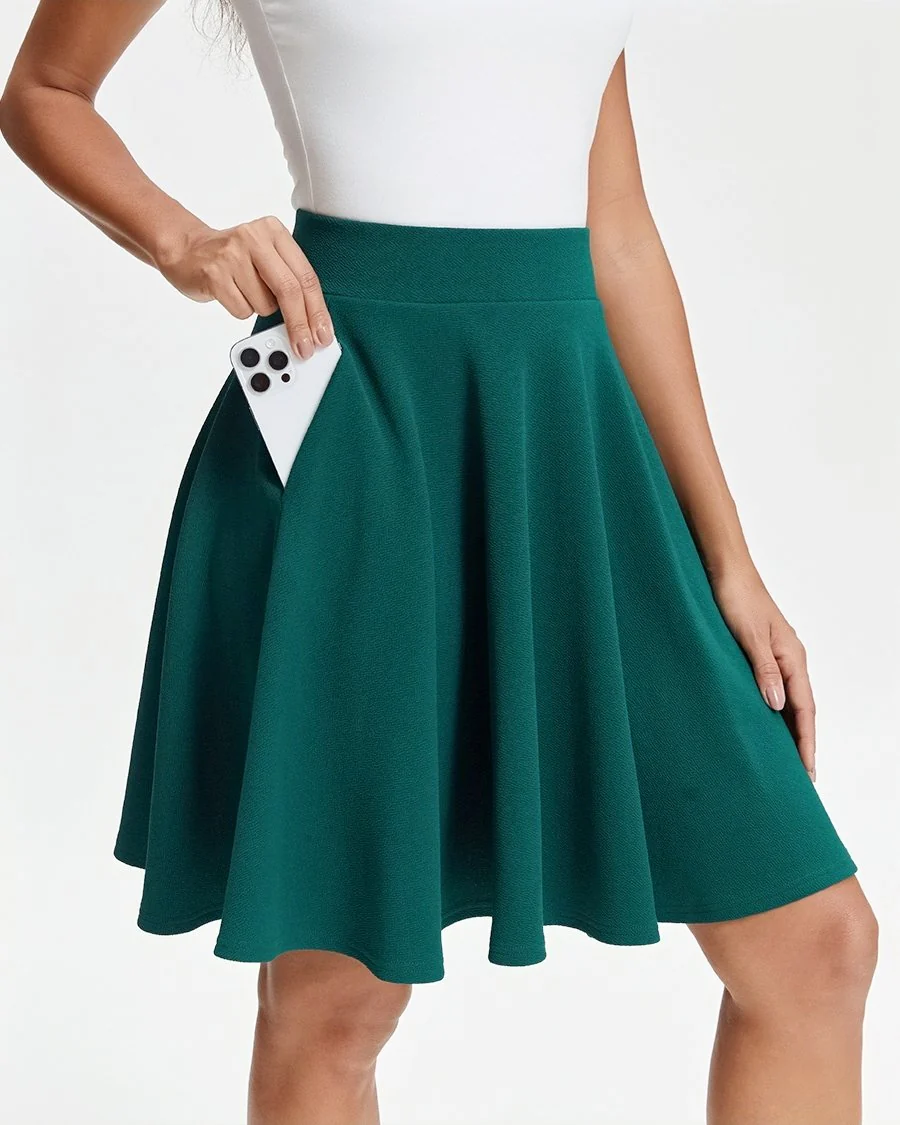 Knee-Length Flared Skirt - Image 4