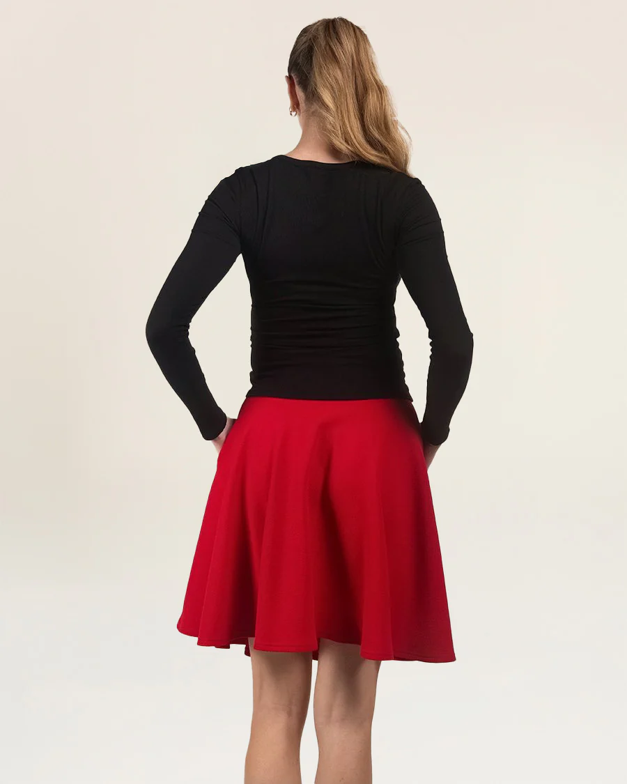 Knee-Length Flared Skirt - Image 2