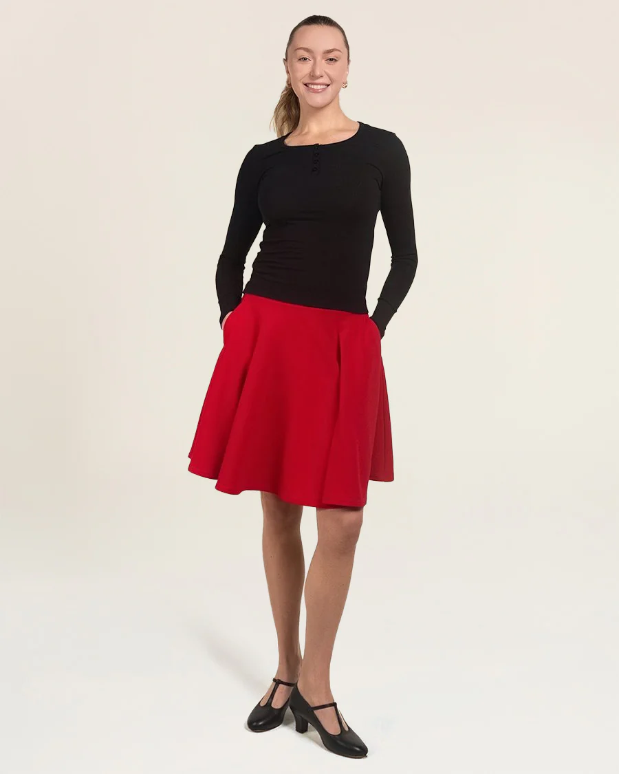 Knee-Length Flared Skirt - Image 4