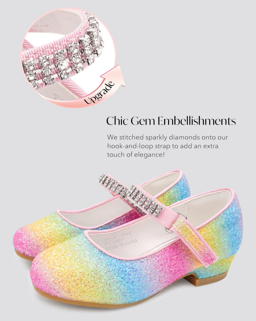 Girls Low Heel Mary Jane Dress Shoe - Image 5
