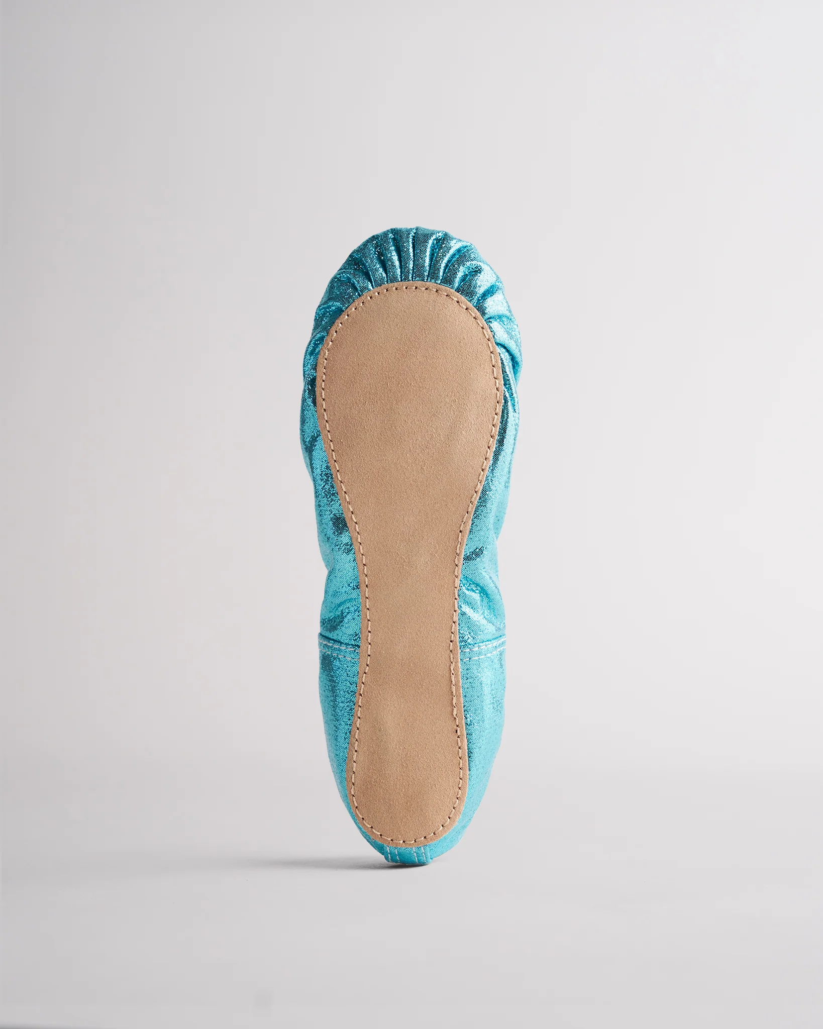 Kids Metallic Shimmer Ballet Shoe - Image 2