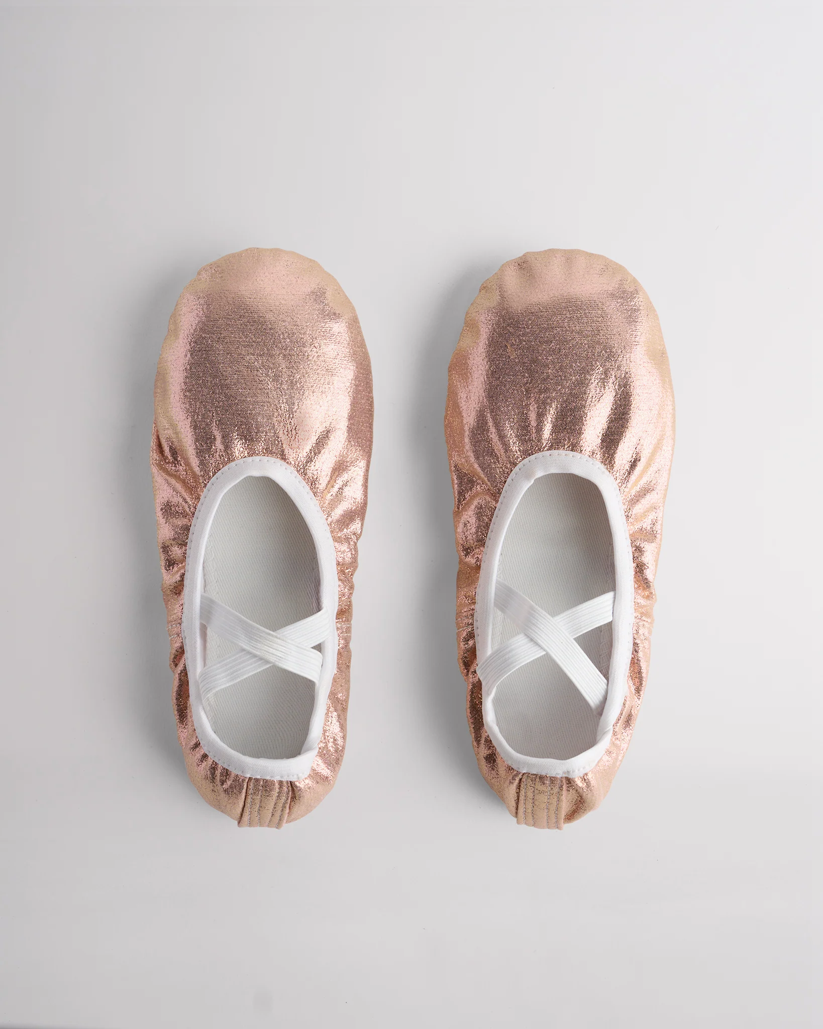 Kids Metallic Shimmer Ballet Shoe - Image 3