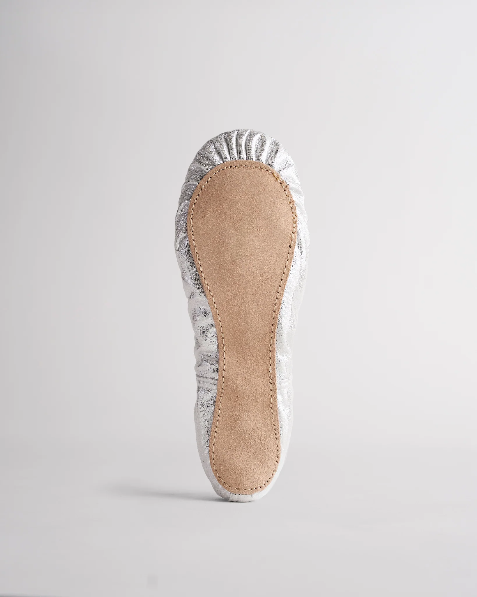 Kids Metallic Shimmer Ballet Shoe - Image 2