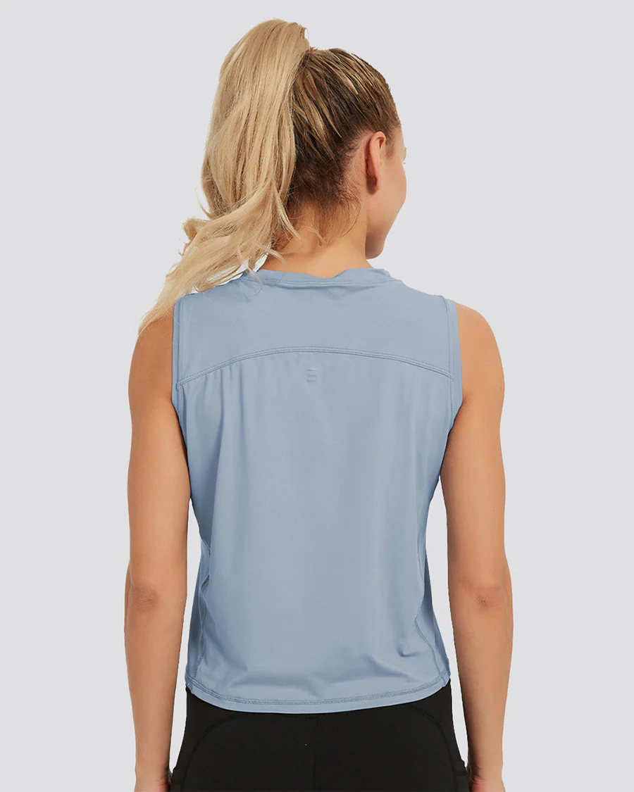 Origin Sleeveless Workout Crop Top - Image 2