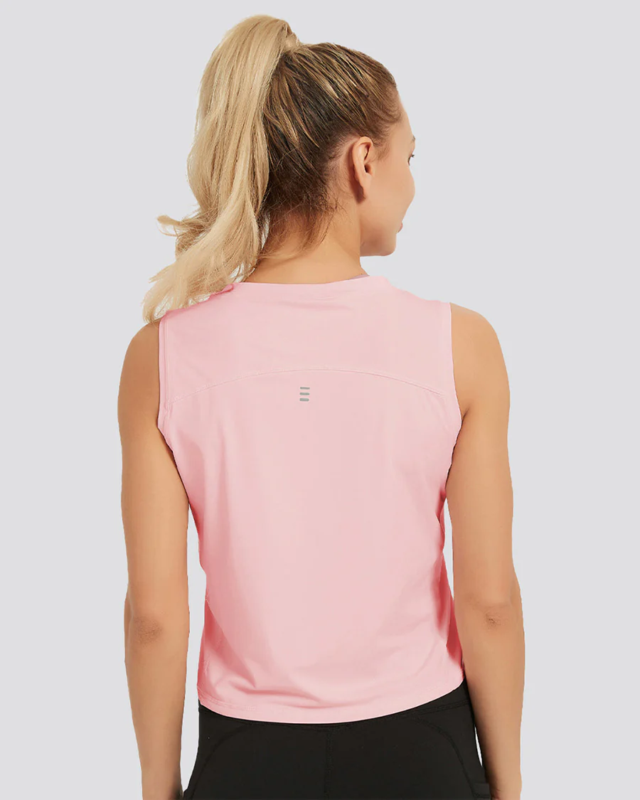 Origin Sleeveless Workout Crop Top - Image 2