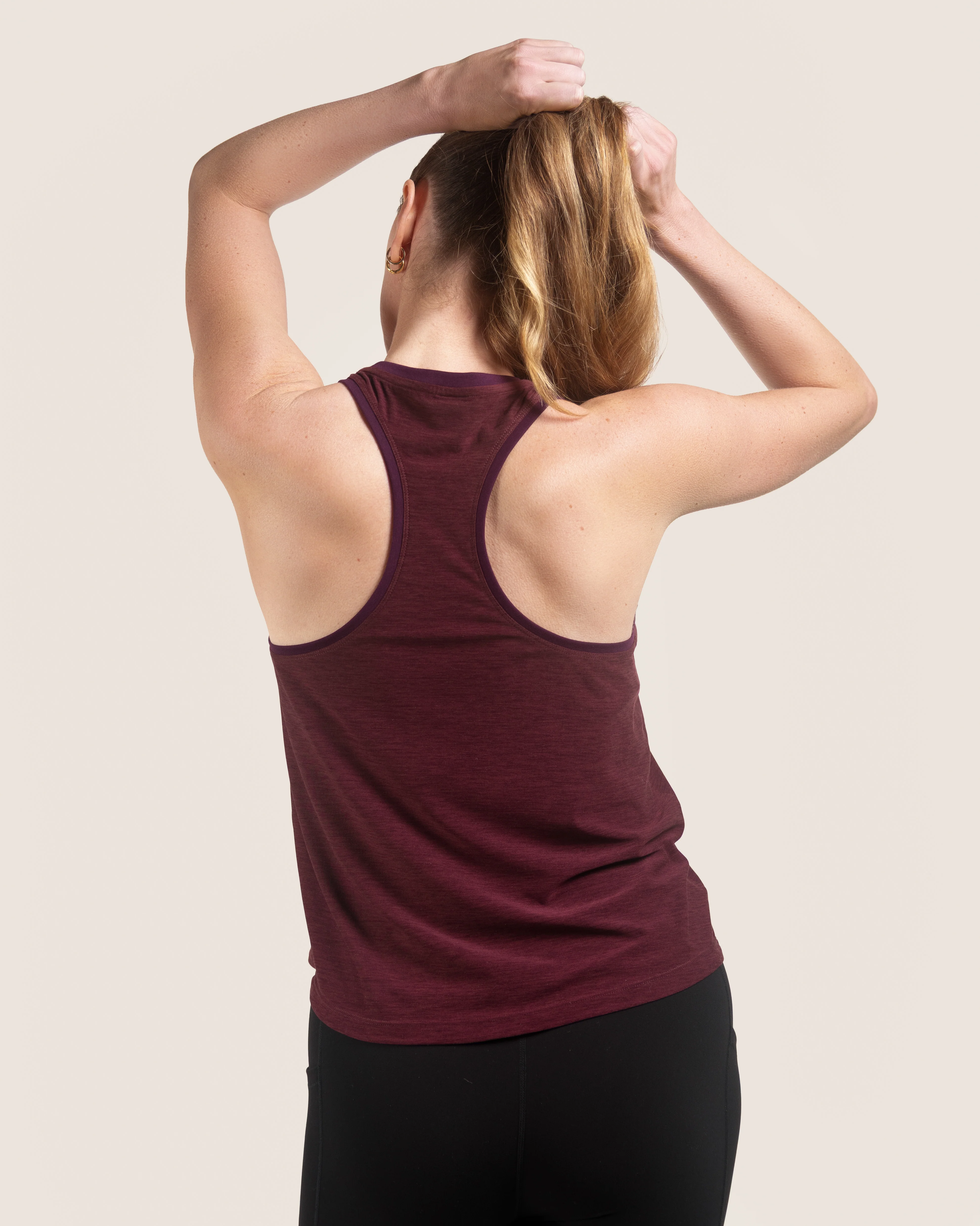 Cloud Essential Racerback Tank Top | Sleeveless High-Neck Workout Top - Image 5