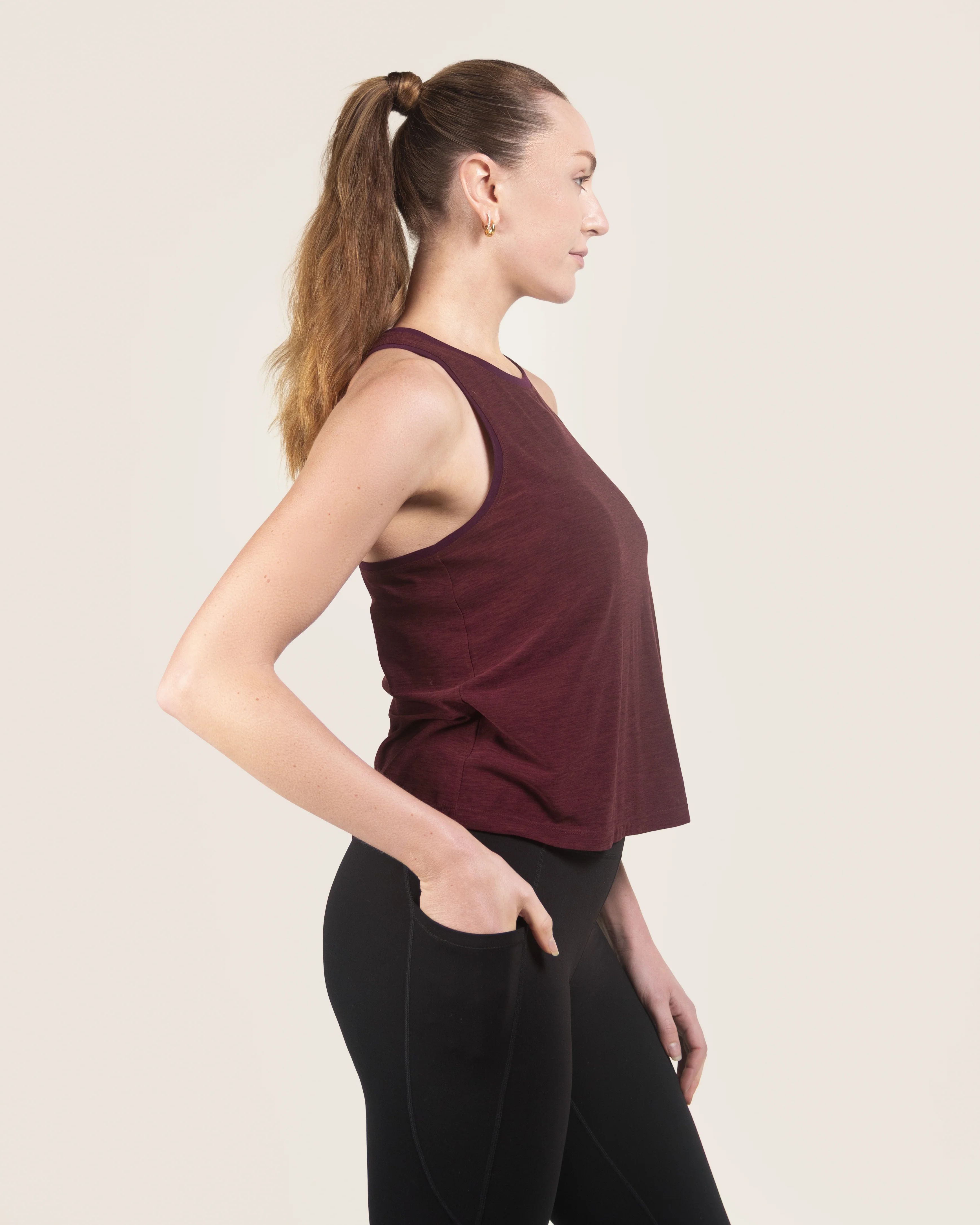 Cloud Essential Racerback Tank Top | Sleeveless High-Neck Workout Top - Image 6