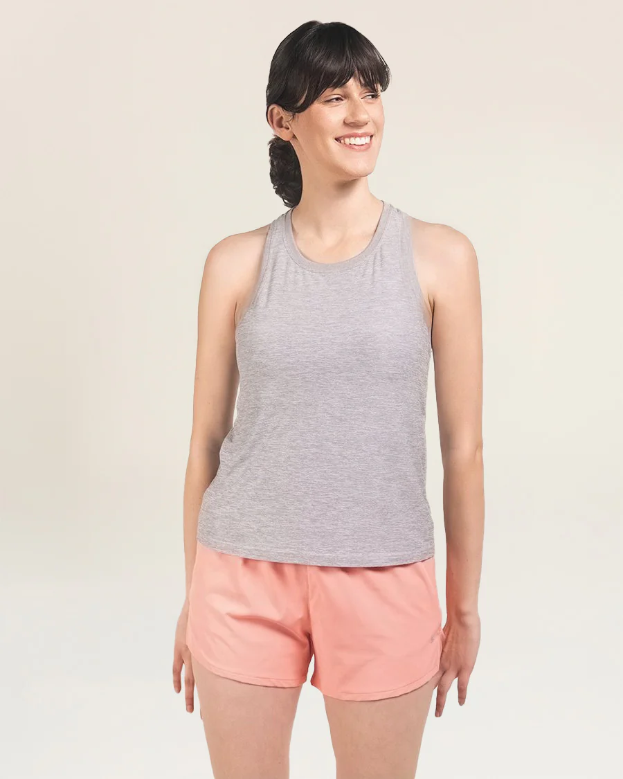 Cloud Essential Racerback Tank Top | Sleeveless High-Neck Workout Top - Image 2