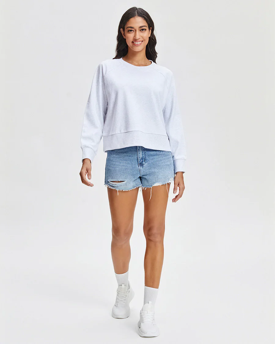 Raglan Sleeve Crewneck Sweatshirt - Image 4