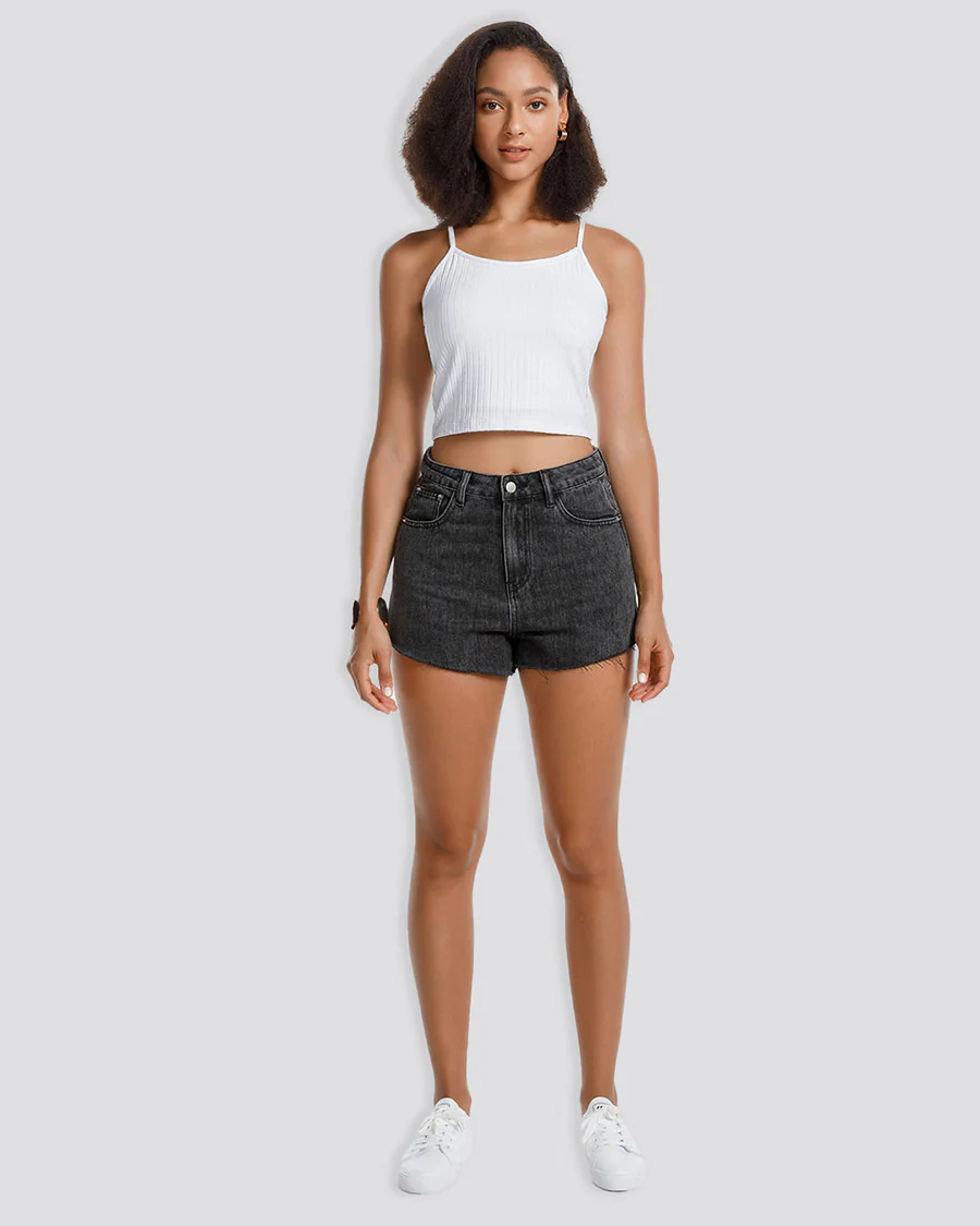 Ribbed Knit Cami Crop Top - Image 2