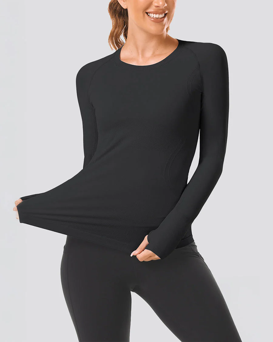 Seamless Long Sleeve Tops (Thumb Hole) - Image 3