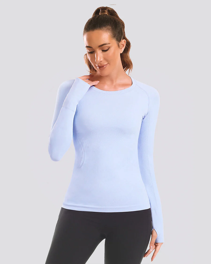 Seamless Long Sleeve Tops (Thumb Hole) - Image 3