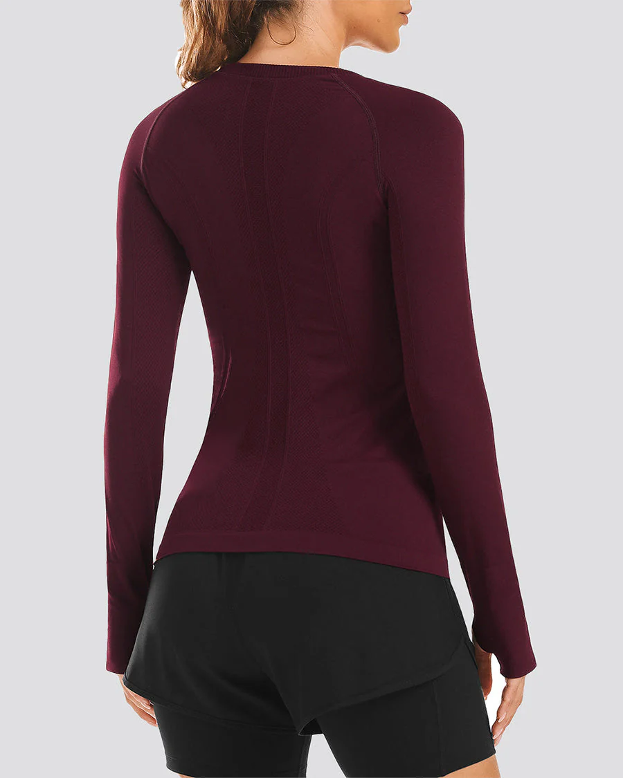 Seamless Long Sleeve Tops (Thumb Hole) - Image 2