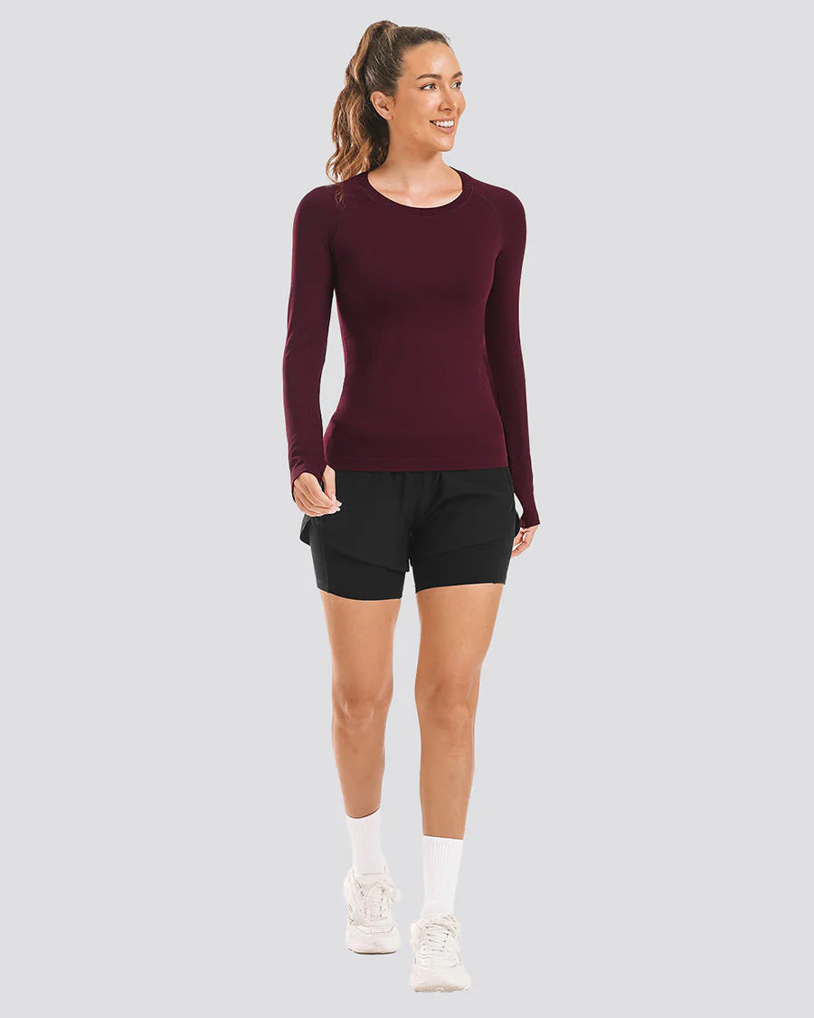 Seamless Long Sleeve Tops (Thumb Hole) - Image 4