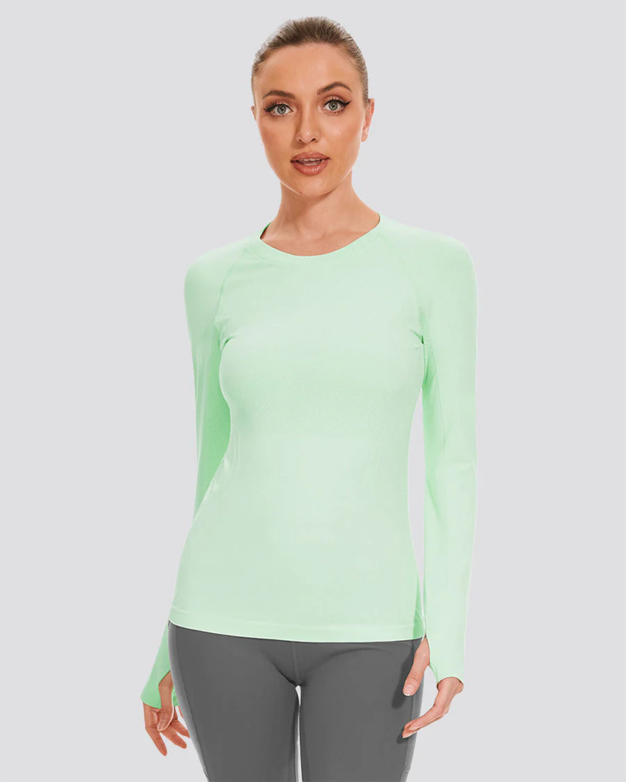 Seamless Long Sleeve Tops (Thumb Hole) - Image 3