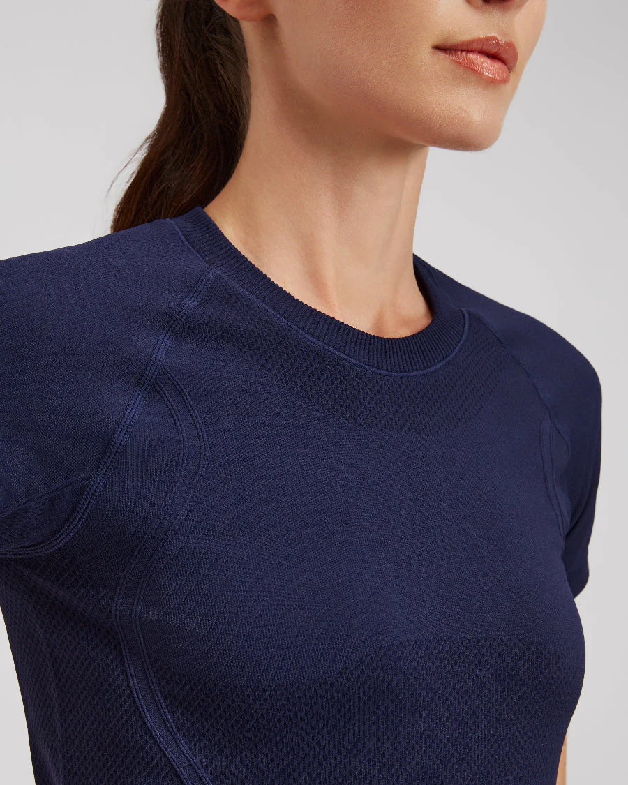 Seamless Short Sleeve Yoga Tops - Image 3