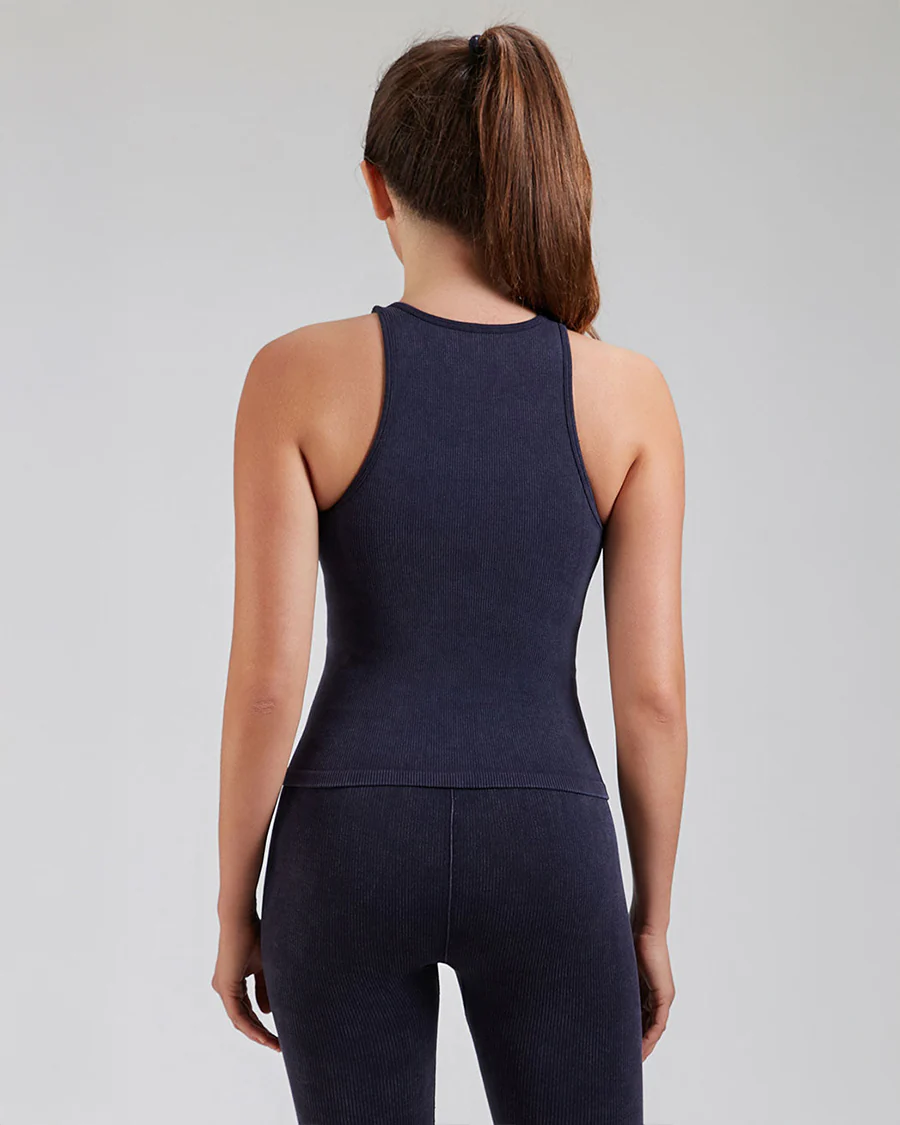 Seamless Wash Denim Sports Tank - Image 2