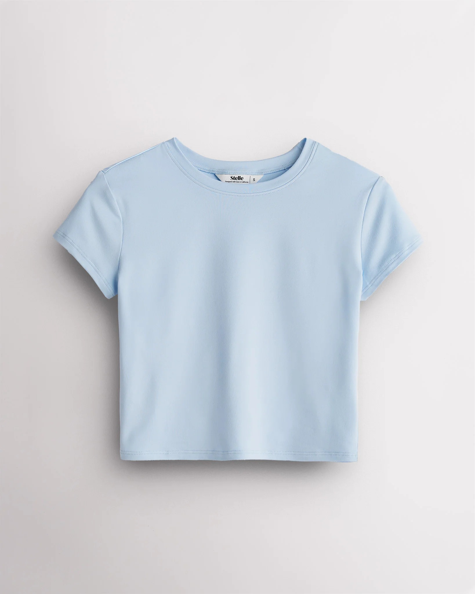 Short Sleeve Cropped Fitted T-Shirt - Image 3