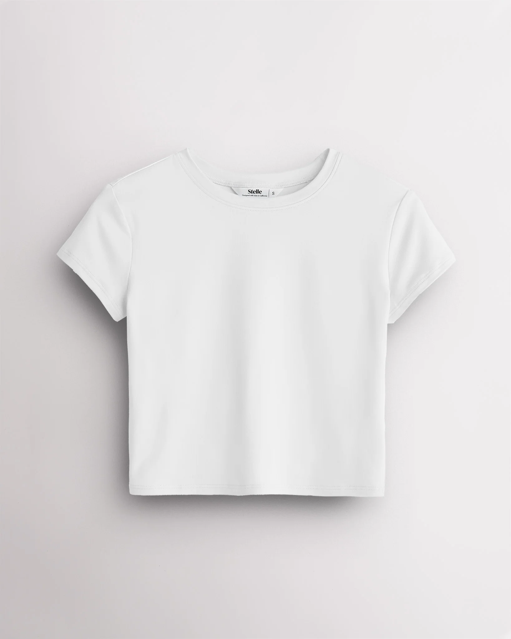 Short Sleeve Cropped Fitted T-Shirt - Image 3