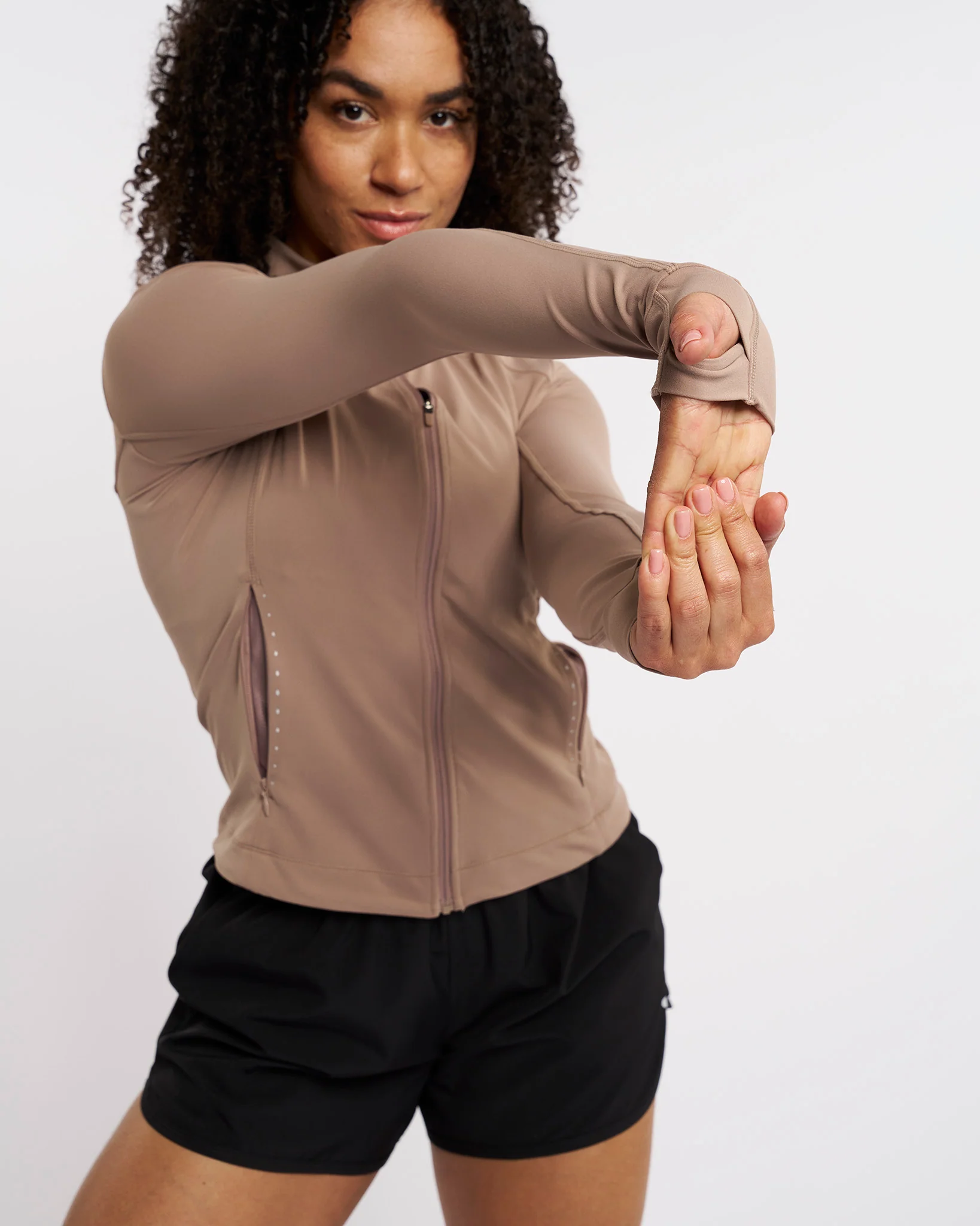 Slim-Fit Athletic Jacket | Full-Zip with Pockets - Image 3