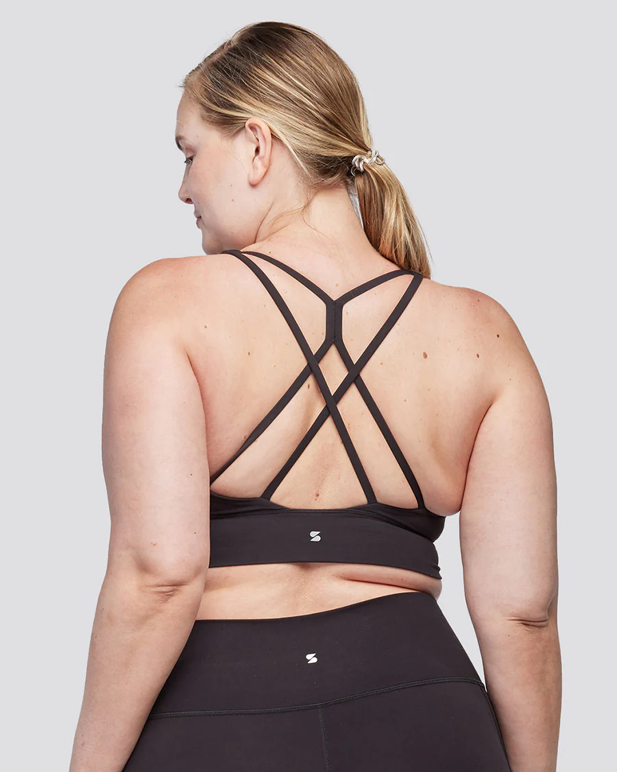 SoftLuxe Criss Cross Back Strap Sports Bra - Image 2