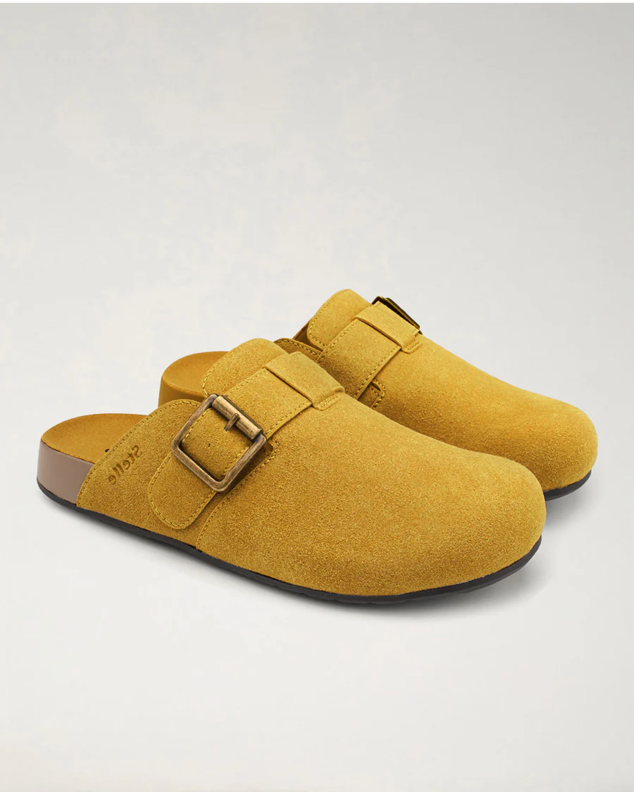 Square Buckle Suede Clog - Image 2