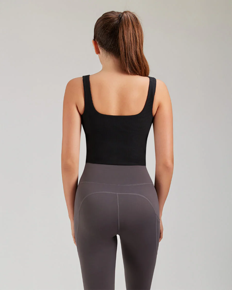 Square Neck Longline Tank Top - Image 4