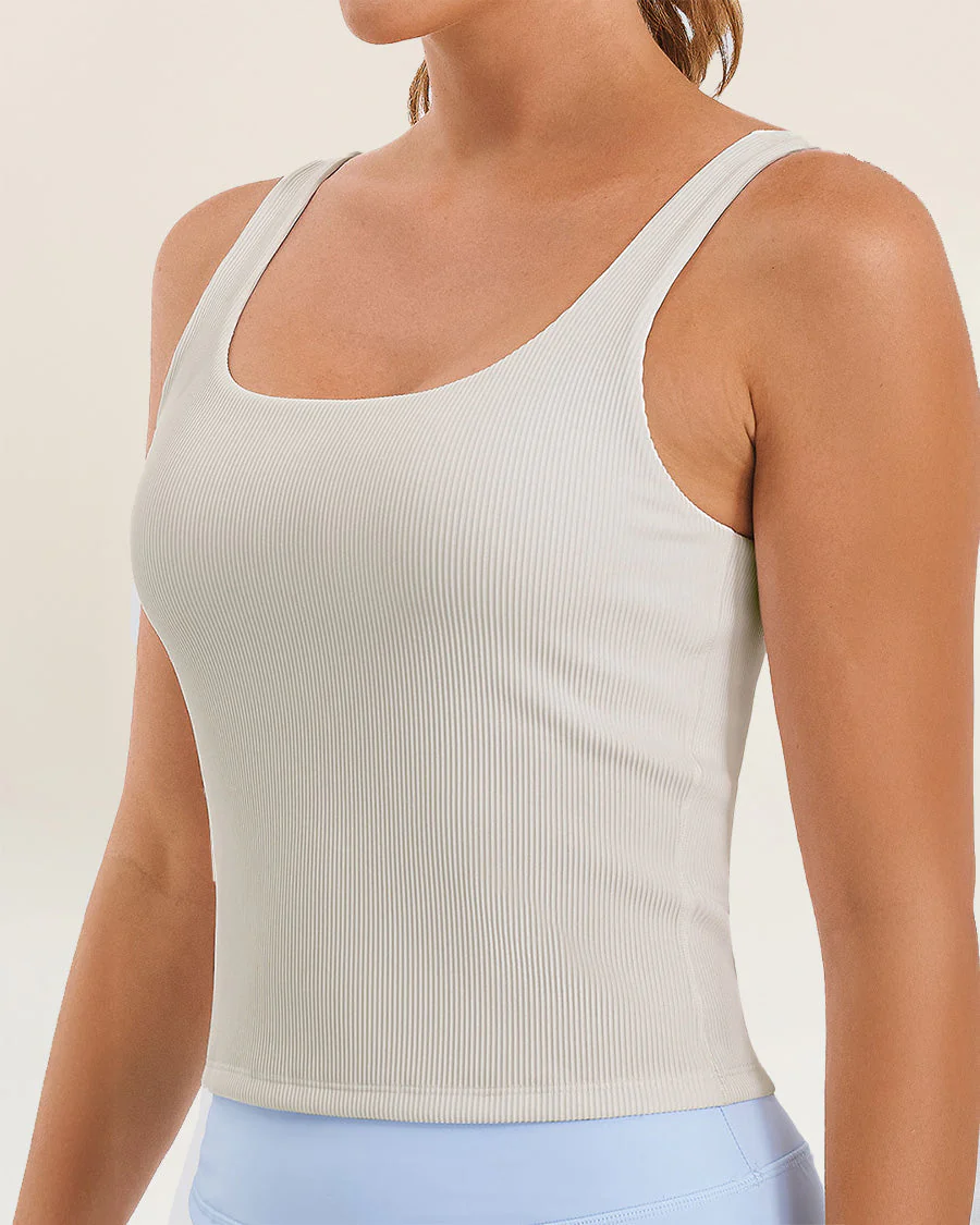 Square Neck Longline Tank Top - Image 3