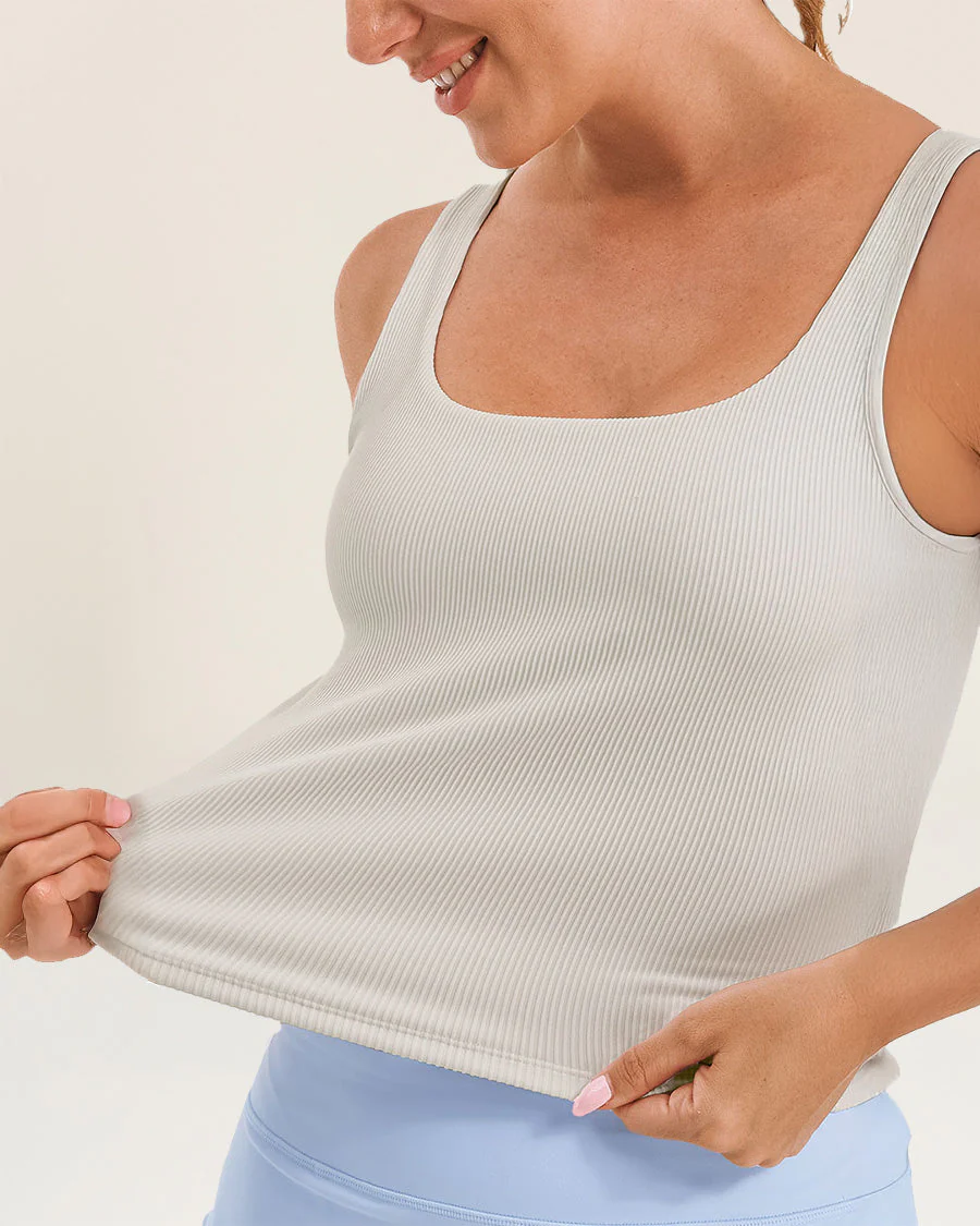 Square Neck Longline Tank Top - Image 4