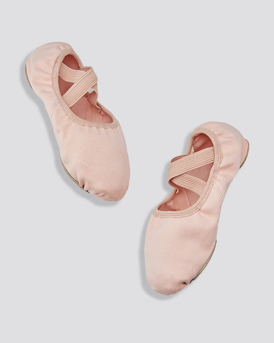 Adults Stretch Canvas Split Sole Ballet Shoe - Image 2