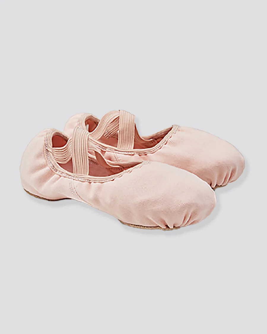 Adults Stretch Canvas Split Sole Ballet Shoe - Image 4