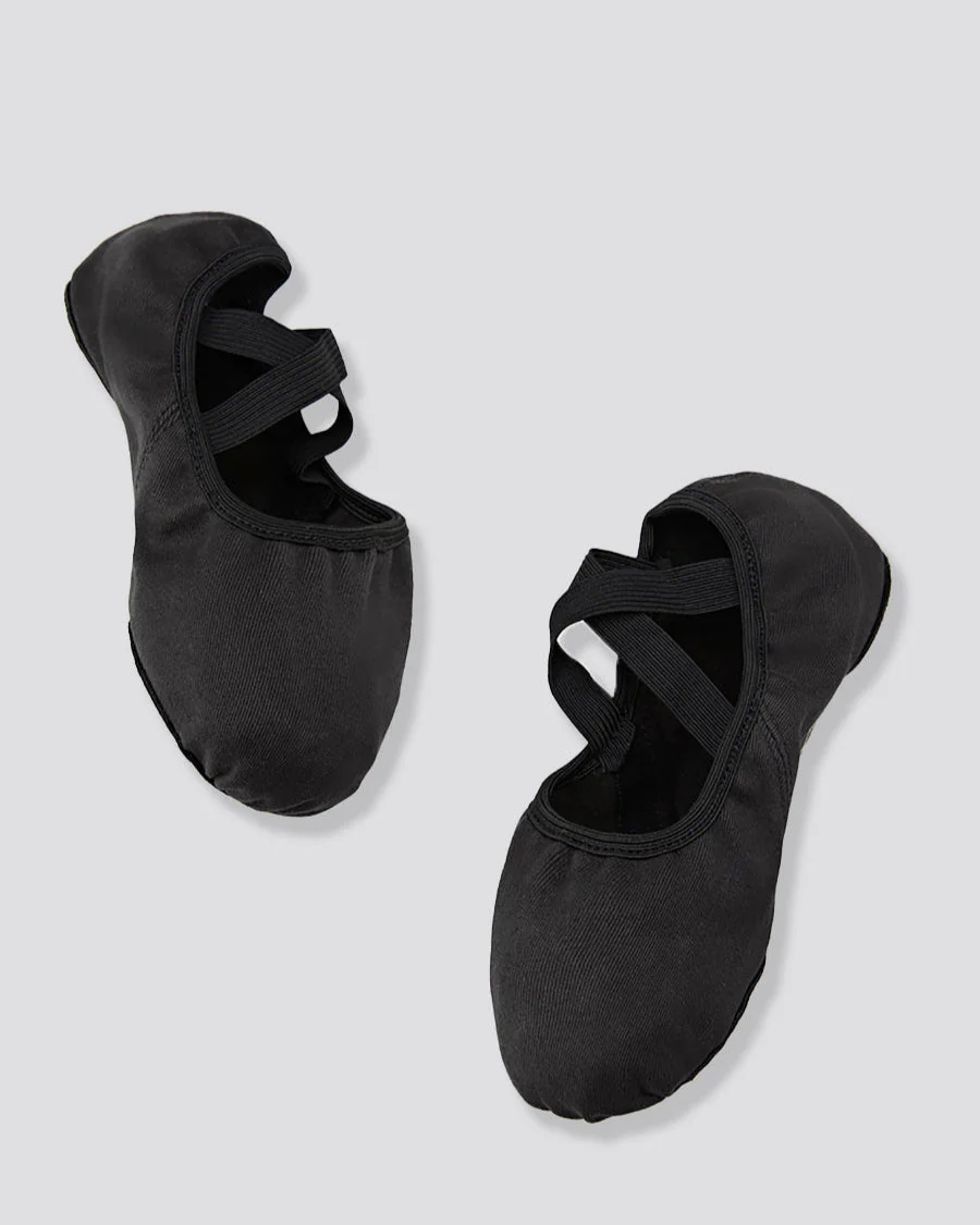 Adults Stretch Canvas Split Sole Ballet Shoe - Image 2