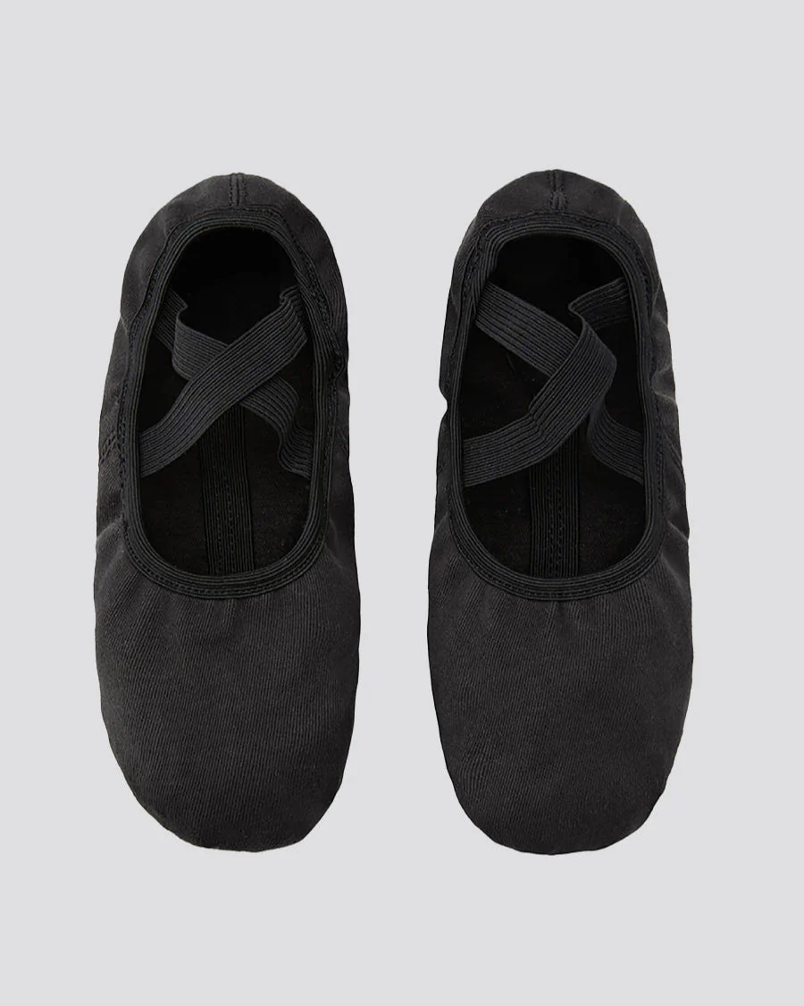 Adults Stretch Canvas Split Sole Ballet Shoe - Image 3
