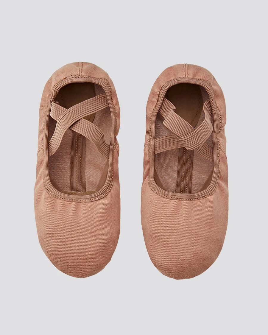 Adults Stretch Canvas Split Sole Ballet Shoe - Image 3