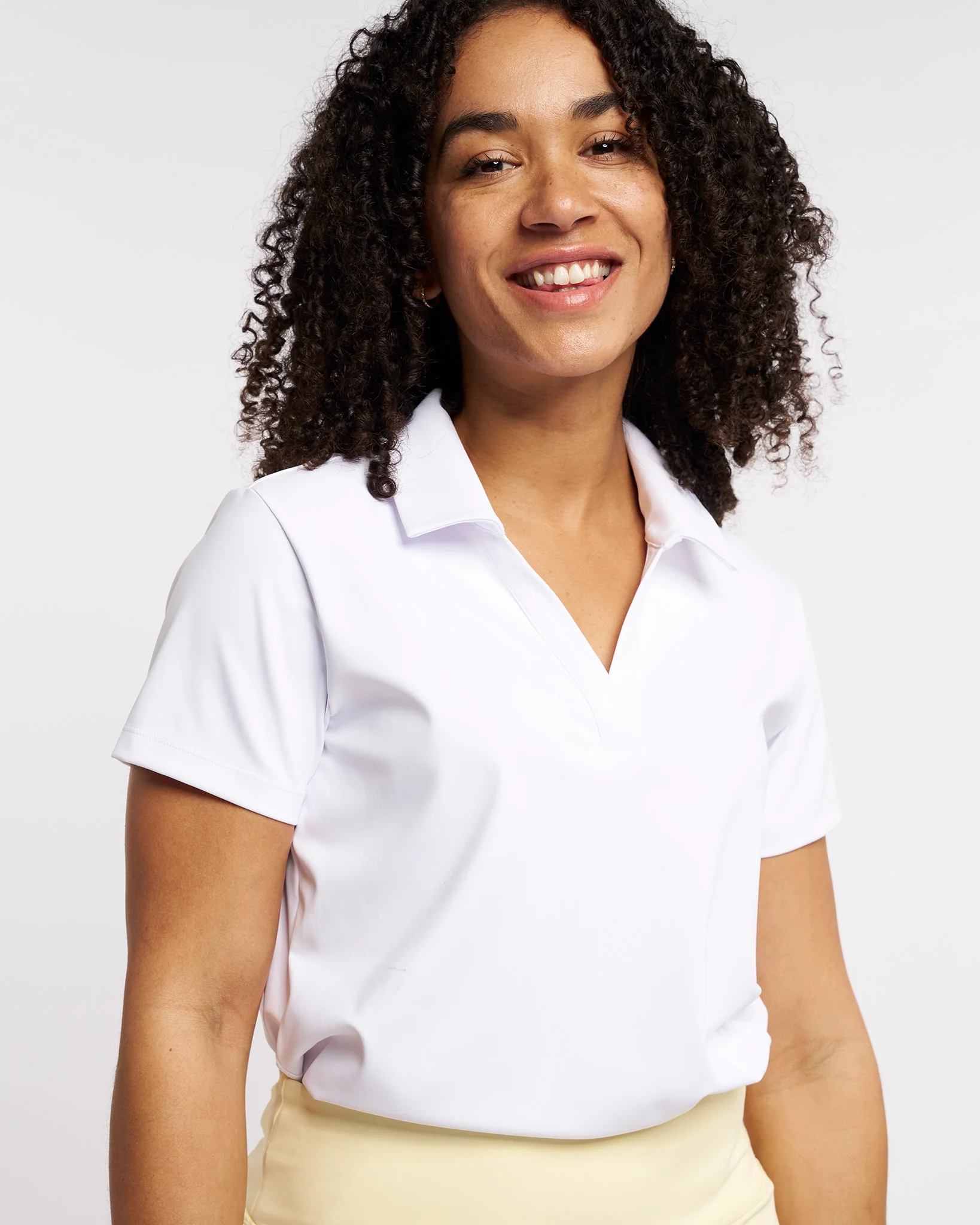 V-Neck Athletic Polo Shirt - Image 2