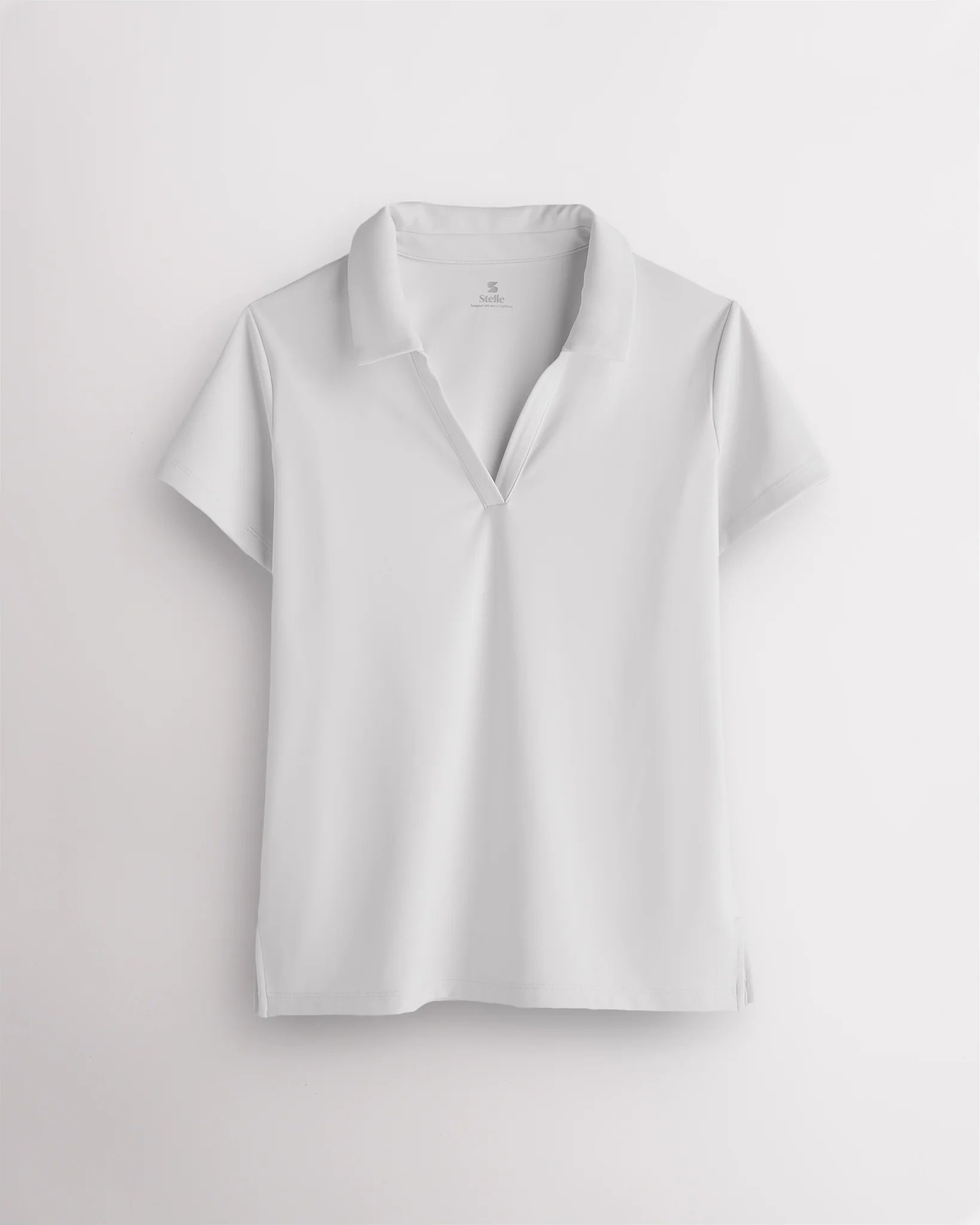 V-Neck Athletic Polo Shirt - Image 3
