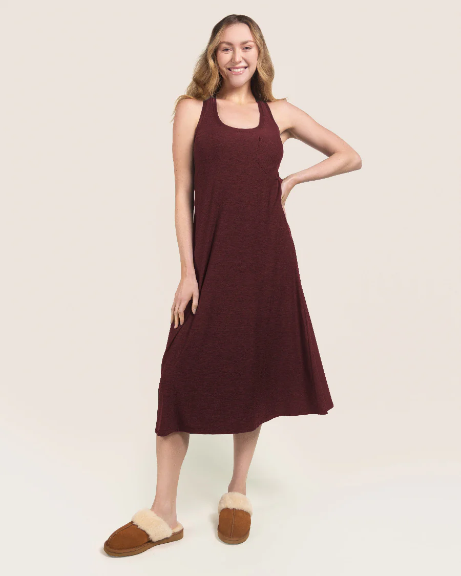 Cloud Essential Wide Strap A-Line Long Dress - Image 3
