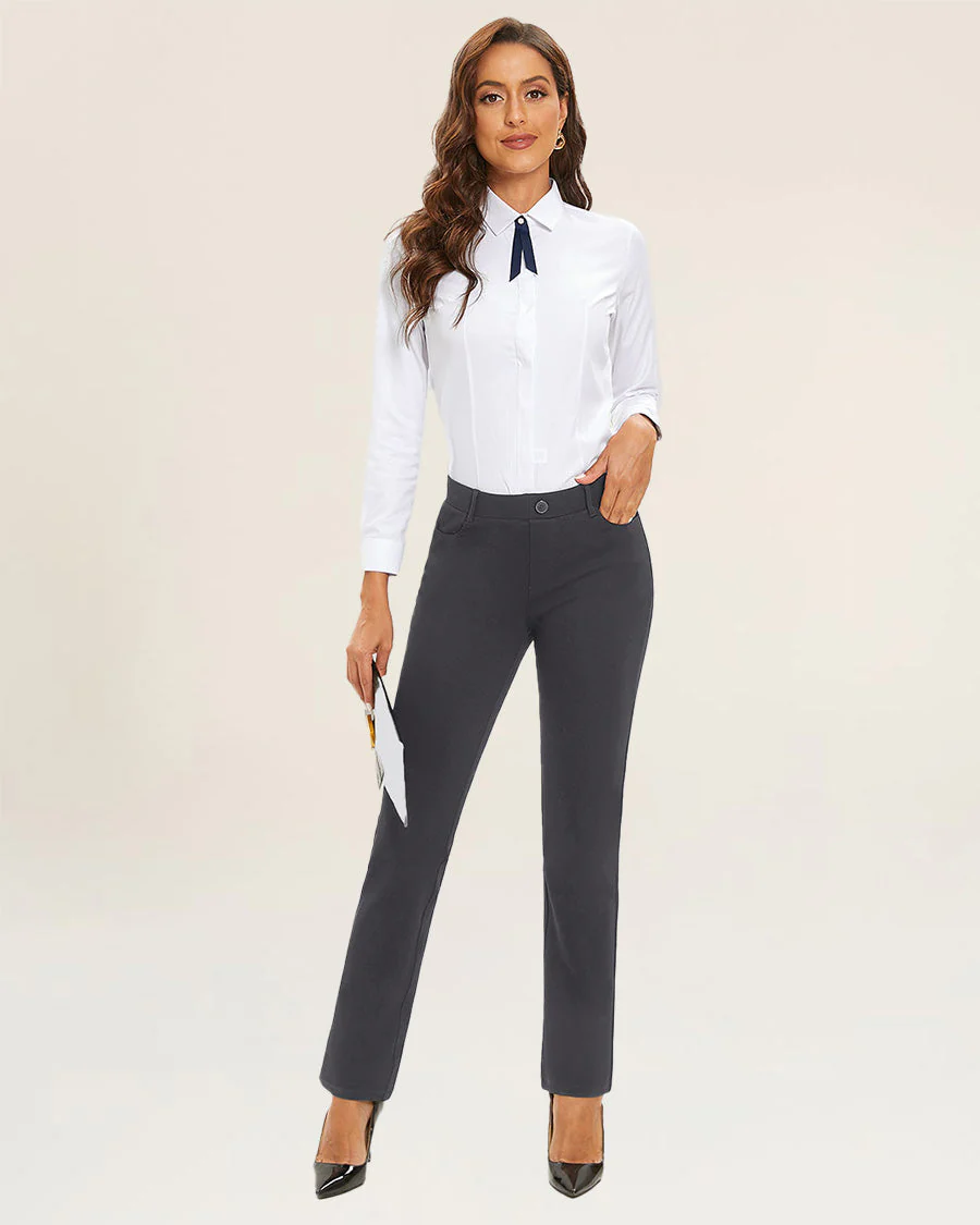 Women Business Casual Work Pant | Straight 30'' - Image 3