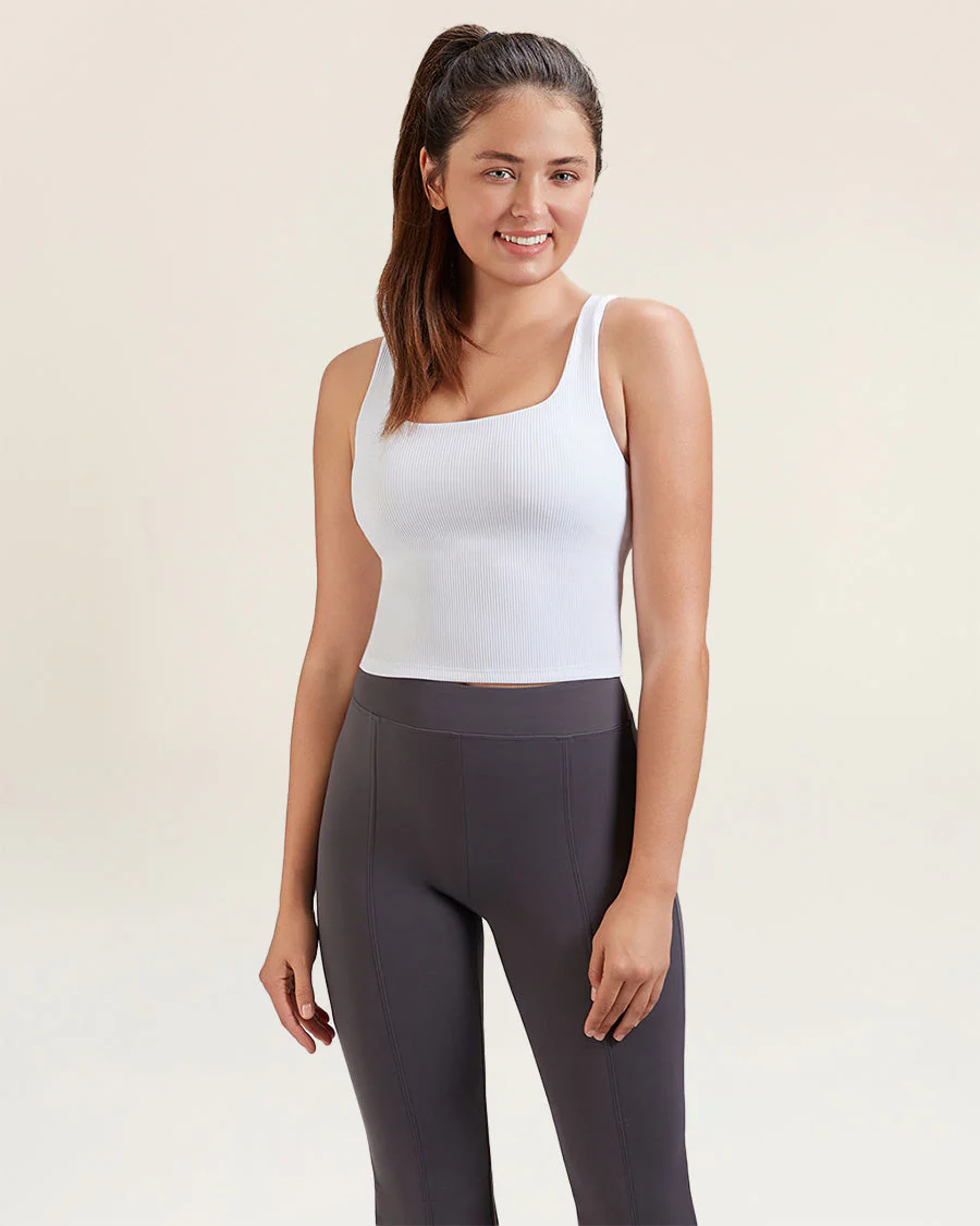 Square Neck Longline Tank Top - Image 3