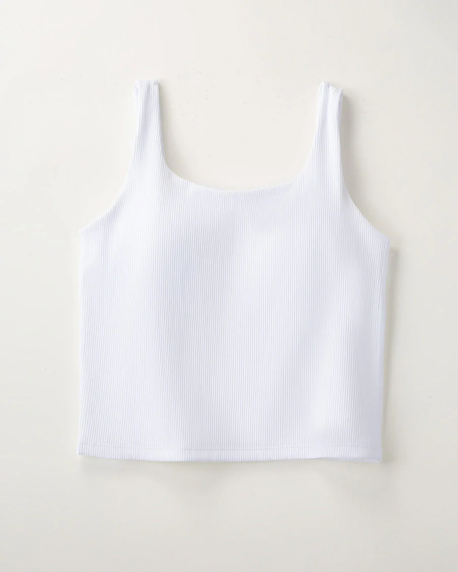 Square Neck Longline Tank Top - Image 5
