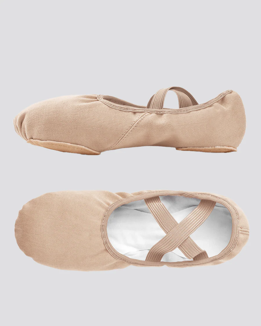 Adults Stretch Canvas Split Sole Ballet Shoe - Image 4