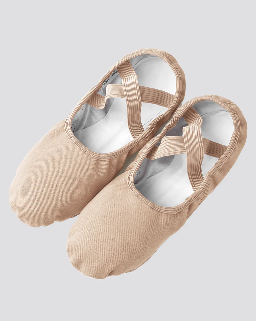 Adults Stretch Canvas Split Sole Ballet Shoe - Image 5